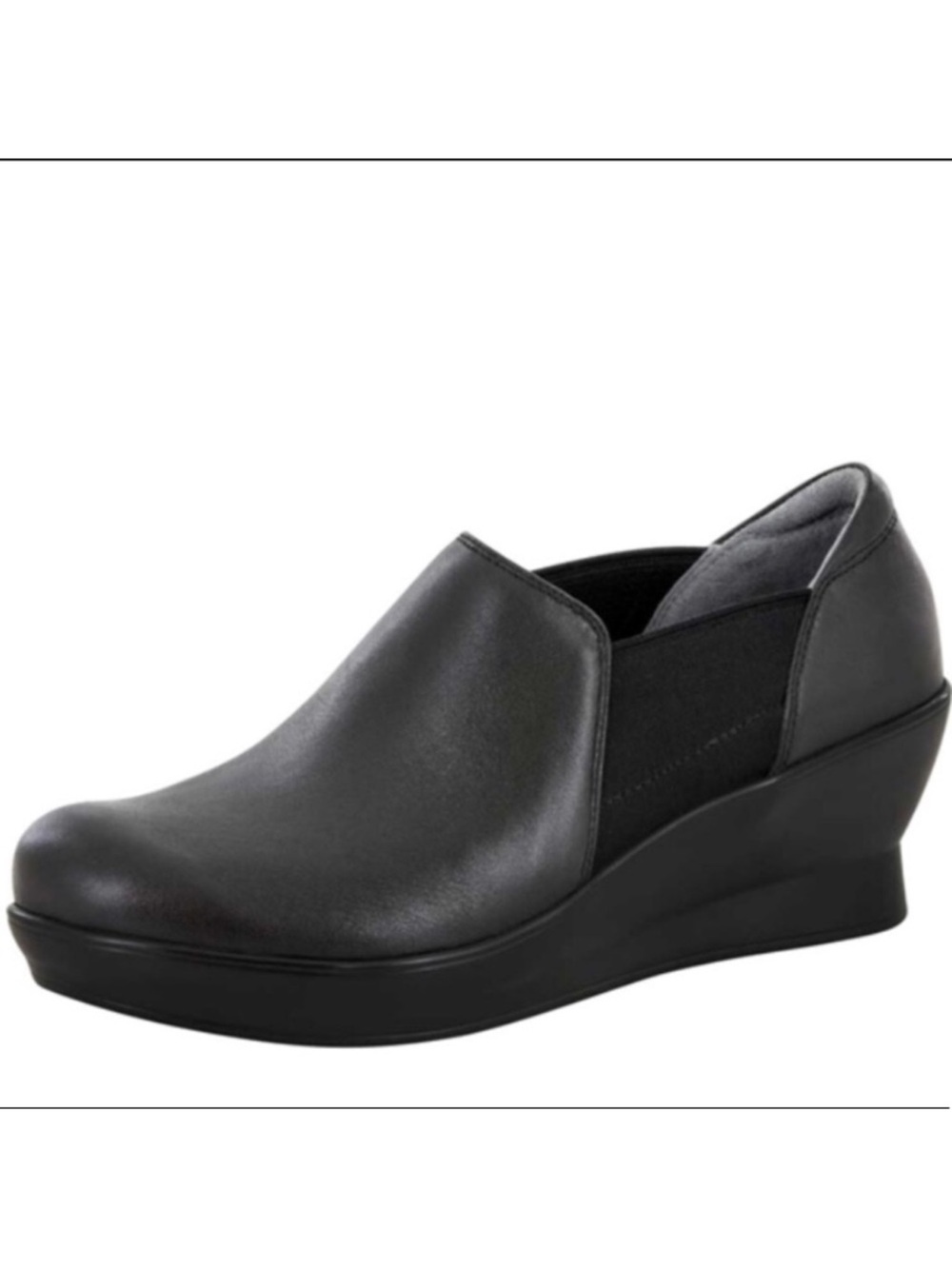 Alegria Fraya Black Nappa Comfort Mules Size 10